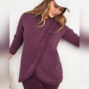 Old Navy: Maternity/Nursing Drswstring Hoodie|Crossfront opening|Burgandy|EUC|XL